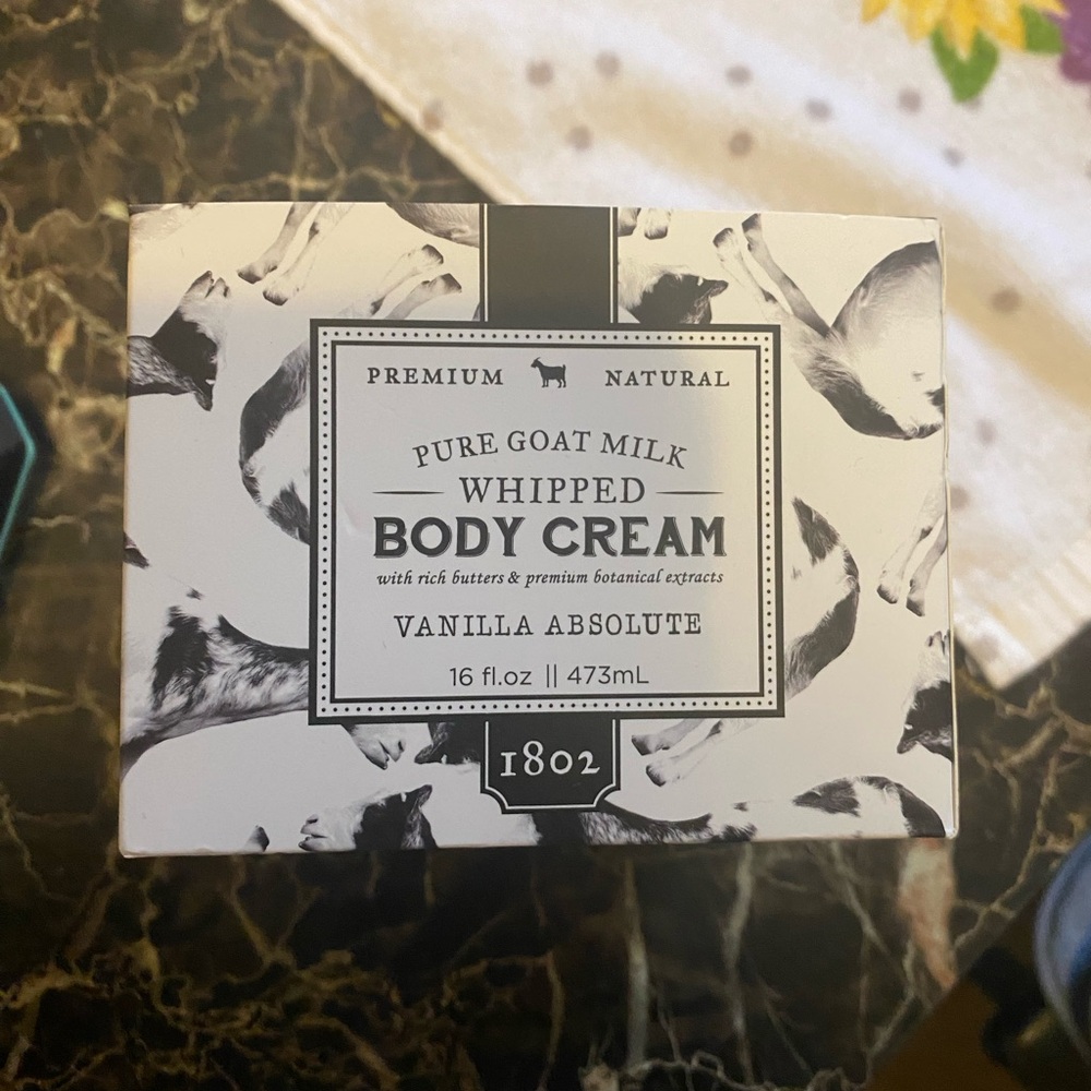 Beekman 1802 Pure Goat Milk Whipped Body Cream‎ Vanilla Absolute 16 fl oz. New